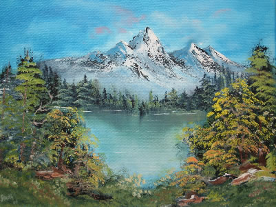 Herbstlandschaft 2006, 50 x 60 auf Leinwand in l